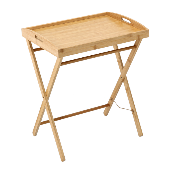 SKŁADANY BAMBUSOWY STOLIK - TACA 49 x 35 x 59 CM *6569