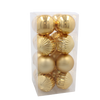 KPL. 16 BOMBEK 8 CM RED / GOLD / SILVER *3788