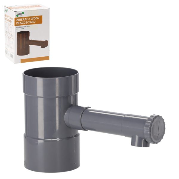 ZBIERACZ WODY DESZCZOWEJ SZARY 100 MM *5998