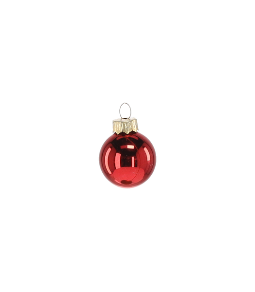 SET OF 11 CHRISTMAS TREE BAUBLES WARM COLORS 3 CM