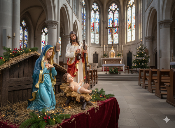 ŚWIĘTA RODZINA - ZESTAW 3 FIGUR 60 CM polyresin