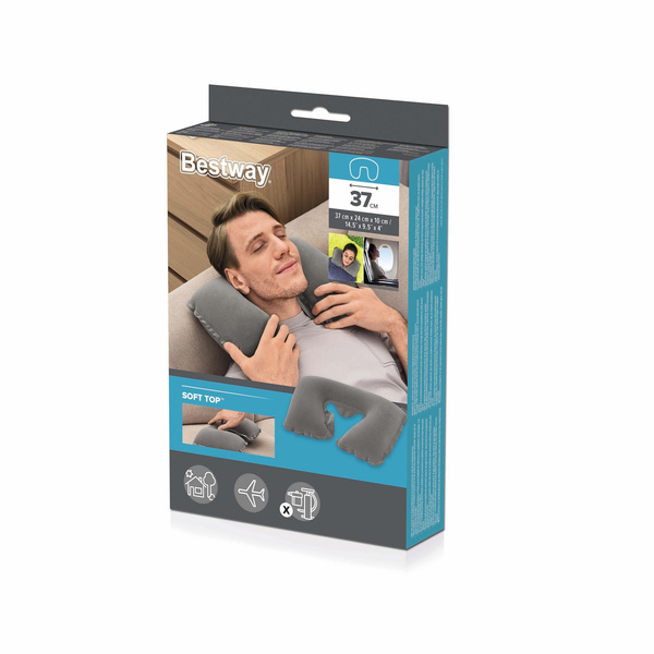 Nafukovací cestovný vankúš 37 X 24 X 10 CM /turista *6027