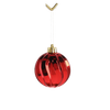 KPL. 9 DECORAȚII 6 CM ROȘU/ALBASTRU/ARGINTIU *7634