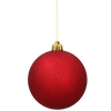 SET OF 20 BAUBLES 8 CM RED/GOLD/SILVER