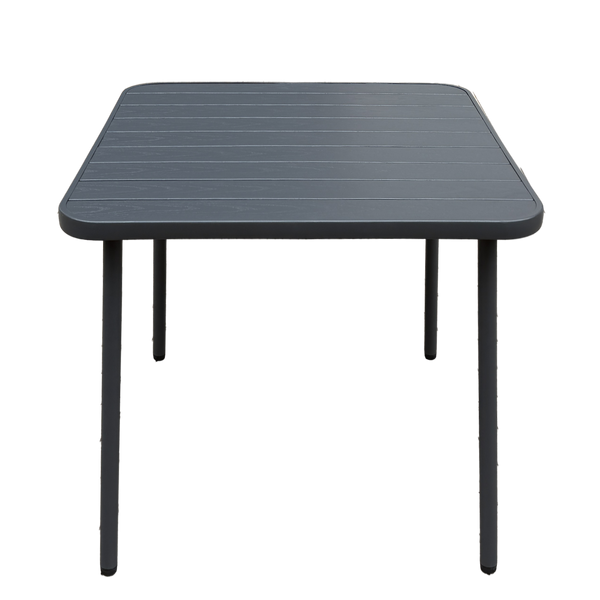 ŠTVORCOVÝ ZÁHRADNÝ STOLIK 80 x 80 x 72 CM TMAVO ŠEDÝ *6782