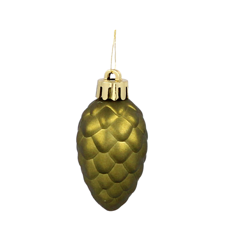SET OF 60 CHRISTMAS ORNAMENTS OLIVE/COPPER/GRAPHITE MIX DESIGNS