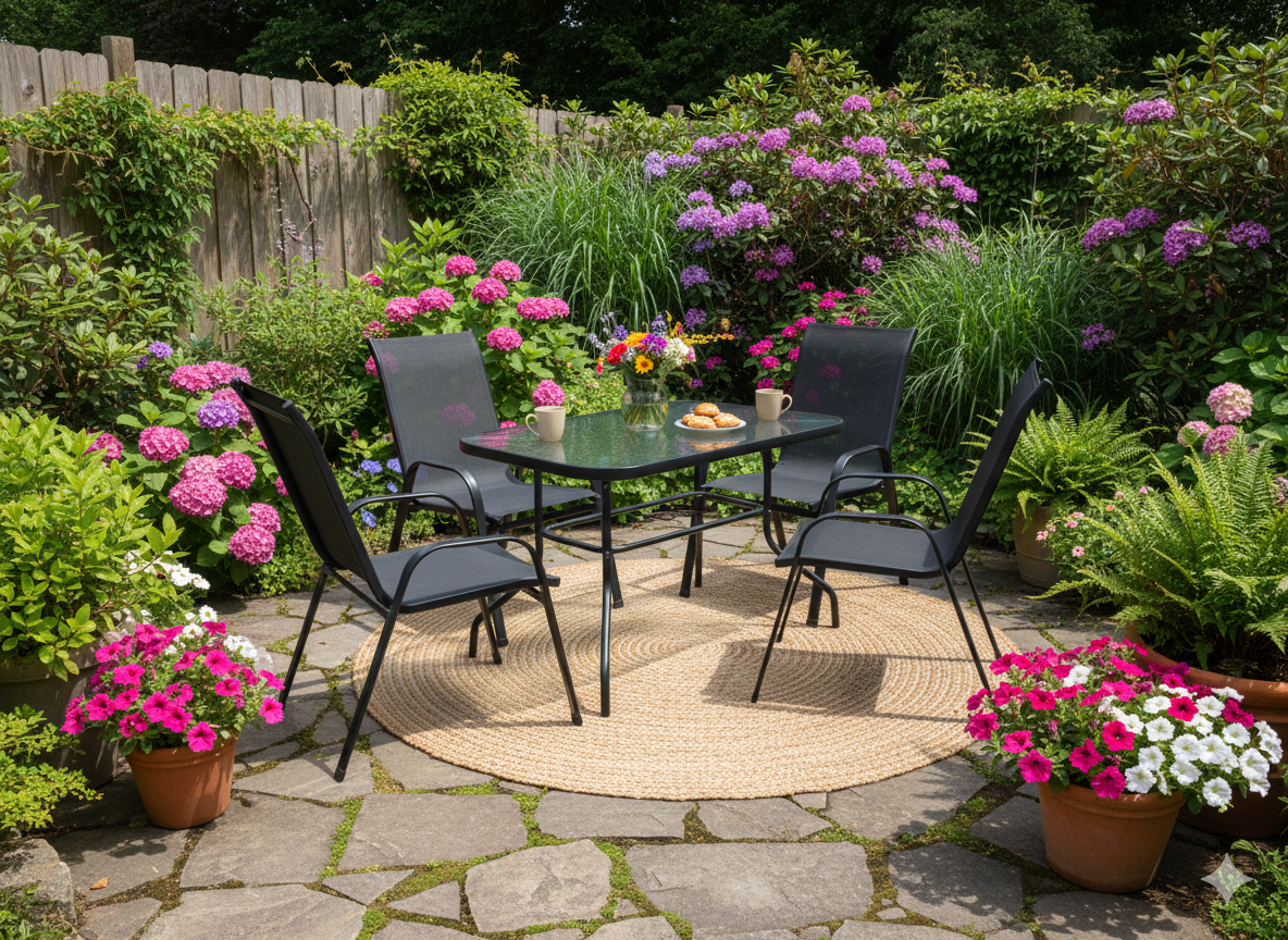 ZESTAW MEBLI OGRODOWYCH - STÓŁ 120 x 70 x 70 CM + 4 KRZESŁA 91 x 54 x 70 CM - CZARNY pol_pl_ZESTAW-MEBLI-OGRODOWYCH-STOL-120-x-70-x-70-CM-4-KRZESLA-91-x-54-x-70-CM-CZARNY-6629-2279_4