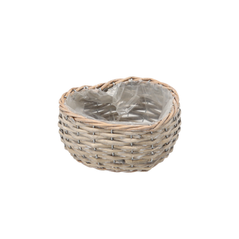 WICKER HEART COVER 17 X 19 X 8 CM