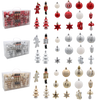 SET DE 50 DECORAȚIUNI DE CRĂCIUN MIX DE CULORI *5867