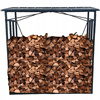 STOJAK METALOWY Z DASZKIEM NA DREWNO OPAŁOWE 185 cm x 70 cm x 185 cm *6332