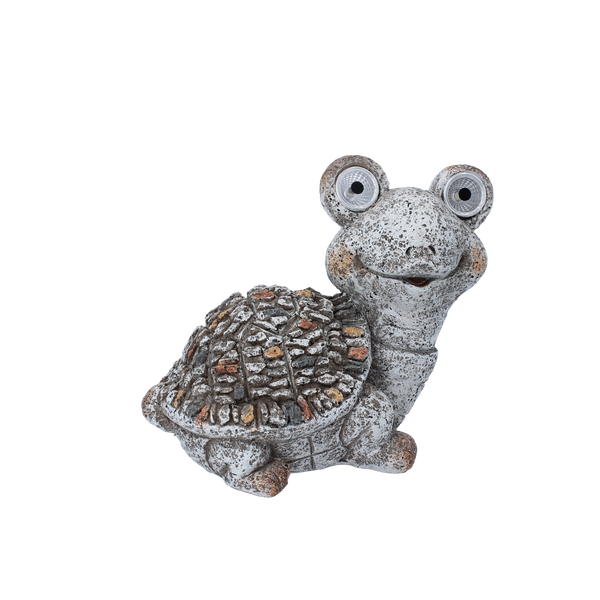 GARDEN FIGURINE - TURTLE WITH GLOWING EYES 20 x 12,5 x 17,5 CM LED pack=4 pcs