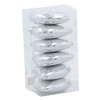 KPL. 6 BOMBEK SERCE 7 CM CZERWONY / ZŁOTY / SREBRNY *3795