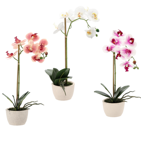 SZTUCZNY KWIAT - STORCZYK MIX 3 KOLORÓW 43 CM opak=6 szt*4801