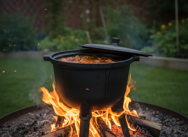 KOCIOŁEK MYŚLIWSKI ŻELIWNY 5L 24,5 X 16 CM