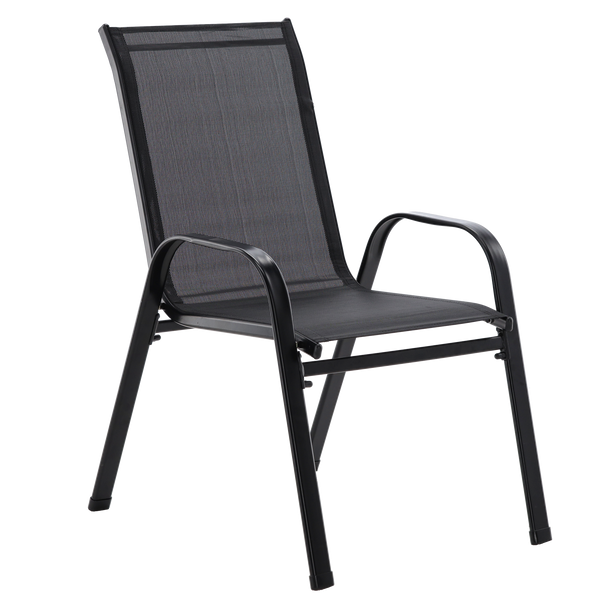 SET DE MOBILIER PENTRU BALKON - 2 SCAUNE + MASĂ - NEGRU *5895