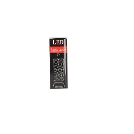 ŚWIECA LED BROKATOWA 19,5CM*4395