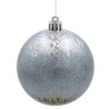 SET OF 6 BAUBLES 8 CM OLIVE/COPPER/GRAPHITE