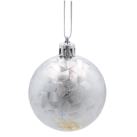 SET OF 24 CHRISTMAS BAUBLES RED, SILVER, GOLD