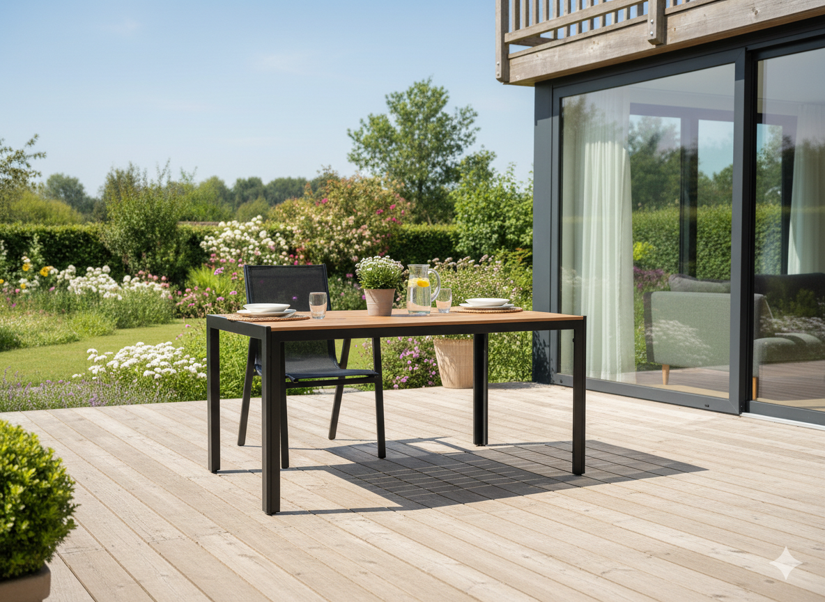 STALOWY STÓŁ OGRODOWY Z BLATEM POLYWOOD 150 x 90 x 73 CM CZARNY pol_pl_STALOWY-STOL-OGRODOWY-Z-BLATEM-POLYWOOD-150-x-90-x-73-CM-CZARNY-2297_8