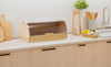 CHLEBAK MENTA - BAMBUS CU CAPAC DIN PLASTIC 38 x 28 x 18,5 CM *3185