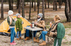 SKLÁDACÍ TURISTICKÝ STŮL 80 x 60 x 70 cm *3504