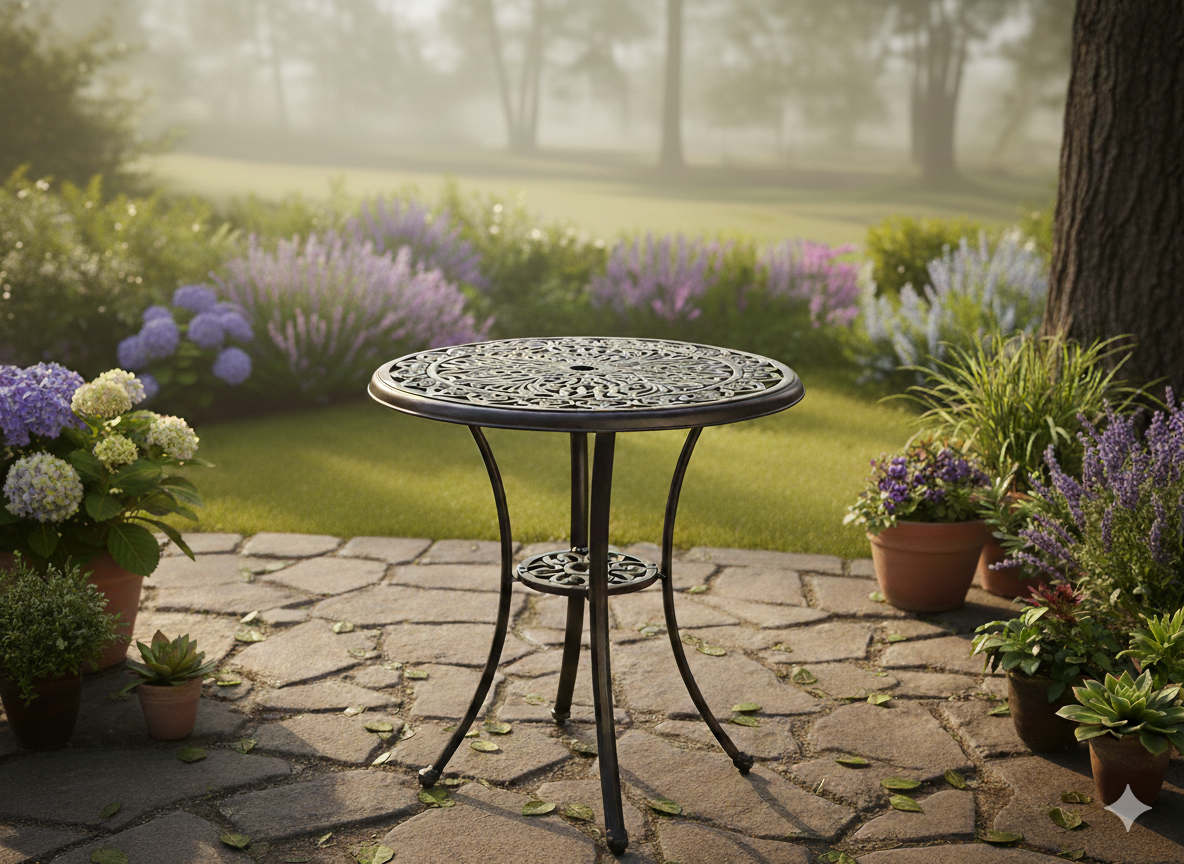 STÓŁ ALUMINIOWY "DANBURY" ANTYCZNY BRĄZ dia68 x 70 CM OKRĄGŁY pol_pl_STOL-ALUMINIOWY-DANBURY-ANTYCZNY-BRAZ-dia68-x-70-CM-OKRAGLY-4041-9166_1