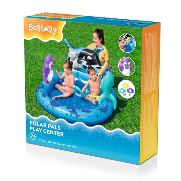 Bestway 53" x 51.5" x 28.5"/1.34m x 1.31m x 73cm Polar Pals Play Center
