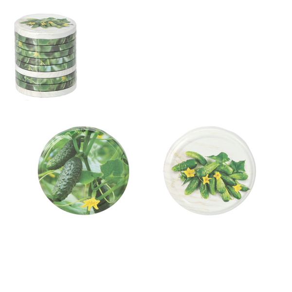 SET OF 10 LIDS DIA 82 CUCUMBERS