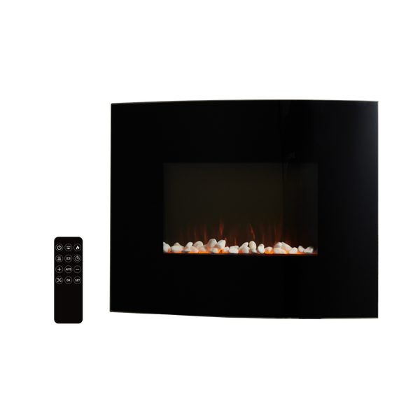 KOMINEK ŚCIENNY / STOJĄCY Z EFEKTEM PŁOMIENIA - 61 x 13,5 x 48 CM - 1000/2000W *6017