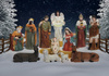 SET OF 12 CHRISTMAS FIGURES 80 CM