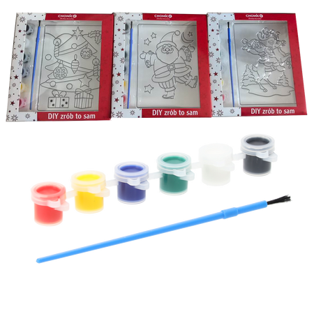 CHRISTMAS DECORATION DIY - WITH 6 PAINTS - MIX OF DESIGNS