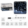 LAMPKI LED 200L ZIMNY BIAŁY + ZIMNY FLASH, DŁ. 3 + 10 M WEWN/ZEWN *9485