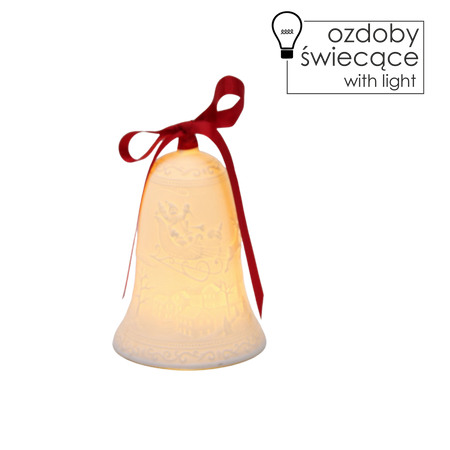 DECORAȚIUNE DE CRĂCIUN - CLOPOT CERAMIC LED *1181