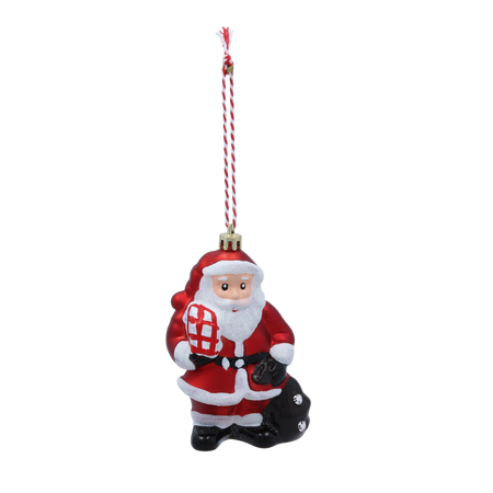 ORNAMENT DE BRAD - MOȘ CRĂCIUN 10 CM *7403