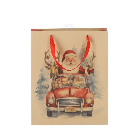 CHRISTMAS GIFT BAG SANTA CLAUS 26 x 32 x 10 CM