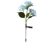SOLAR LAMP H 68 CM HYDRANGEA 3 LED COLD WHITE MIX COLOR DISPLAY=12PCS