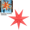 PAPER DECORATIVE STAR 60 CM RED SMOOTH