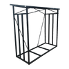 STOJAK METALOWY Z DASZKIEM NA DREWNO OPAŁOWE 185 cm x 70 cm x 185 cm *6332