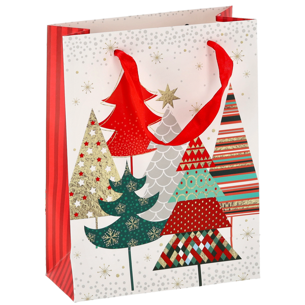 CHRISTMAS GIFT BAG PINK 18 x 24 x 8 CM