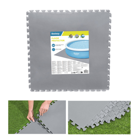 MAT FLOTA PENTRU PISCINĂ 78 x 78 CM - 9 ELEMENTE *2879 *5689