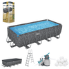 APX 365 18' x 9' x 52"/5.49m x 2.74m x 1.32m Rectangular Pool Set