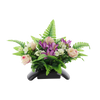 BUNCH CH-31 (WIDTH 55 CM, HEIGHT 40 CM) ROSES WITH LILY MIX COLOR