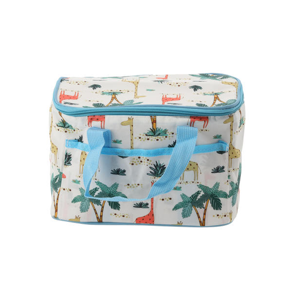 TORBA TERMICZNA 25 x 17 x 17 CM 6L KUFEREK MIX 2 WZORÓW Z DWOMA WKŁADAMI CHŁODZĄCYMI *9264