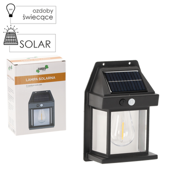 LAMPĂ SOLARĂ LED CU SENZOR DE MIȘCARE 12 x 17 x 5,8 CM *5639