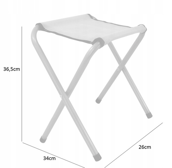 Turistická sada (stolík + 4 stoličky) 120 x 60 x 70 cm