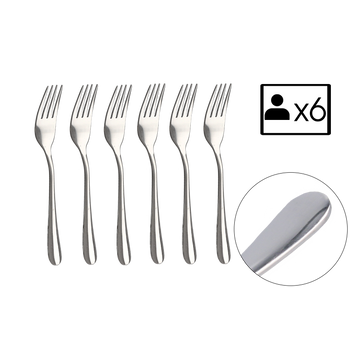 Set de 6 furculițe pentru tort Classic *7493