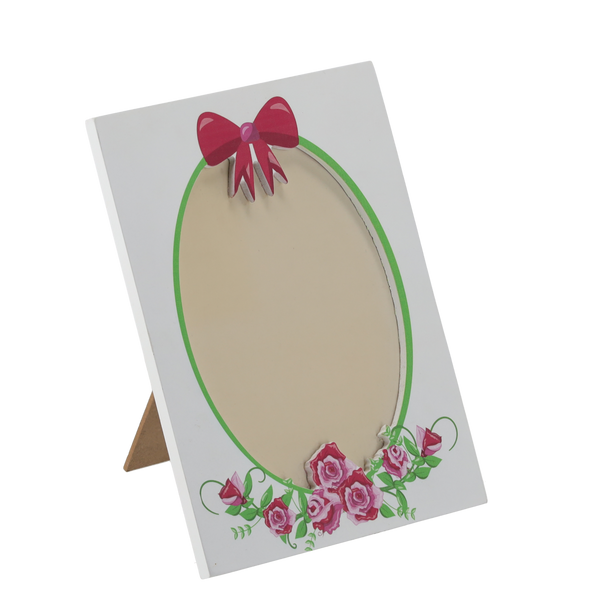 RAME DIN SĂNGERI PENTRU FOTOGRAFII 22 x 16 cm ALB CU RUJĂ amb=24buc *1515