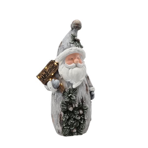 FIGURINE OF THE NATIVITY - SANTA "WELCOME" 24 X 13 X 44,3 CM LED