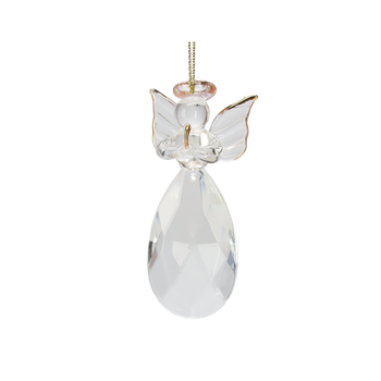 GLASS ANGEL H7.5CM
