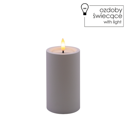 CANDLE LED ALBĂ 7 X 12,5 CM *9407